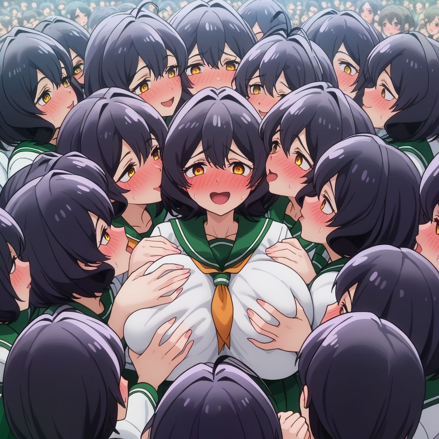 サンプル画像6:自分同士でエッチしまくり！嫁分身画像まとめ 全465枚 【関〇・薙切え○なetc】(グレニンジャジャ) [d_446997]