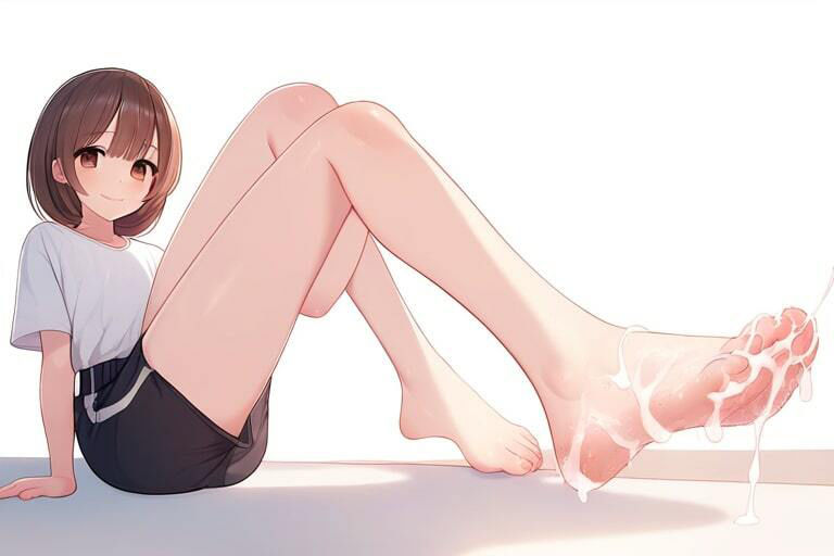 幸薄そうな女の子で足コキ捨て〜濃厚子種をぶっかける〜