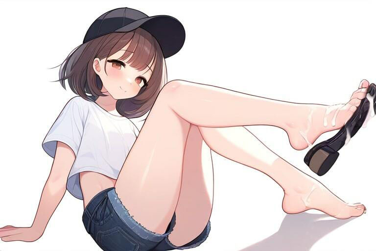 幸薄そうな女の子で足コキ捨て〜濃厚子種をぶっかける〜