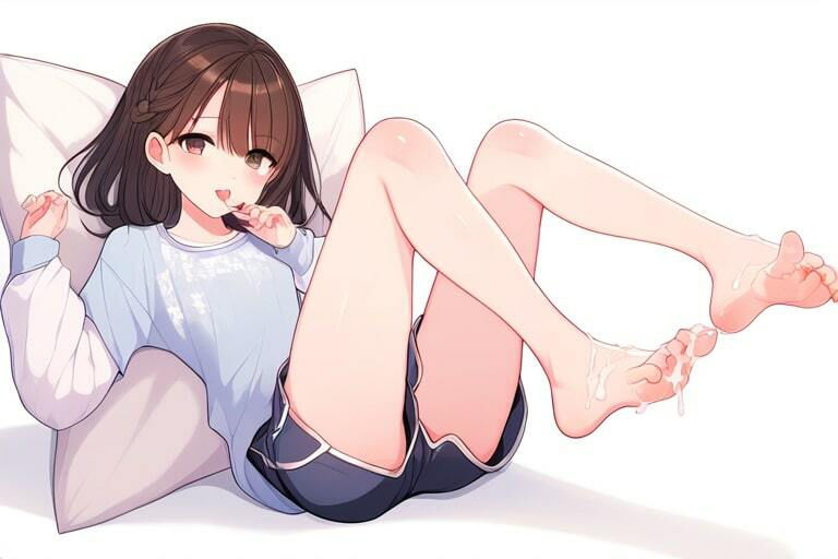 サンプル画像4:ちょい病み系の後輩が何でもいうコト聞いてくれる〜足コキ？いいですよ、センパイ〜(晴耕雨読) [d_447108]