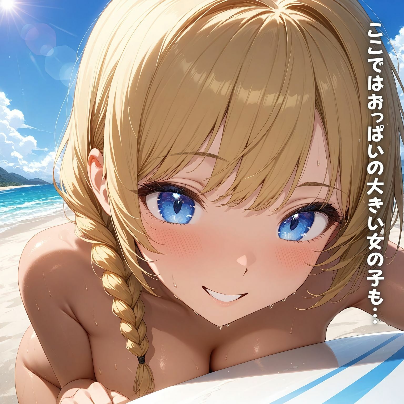 サンプル画像2:褐色少女画集【秘密のプライベートビーチ編】(永依藍LAB（えーあいらぼ）) [d_447132]