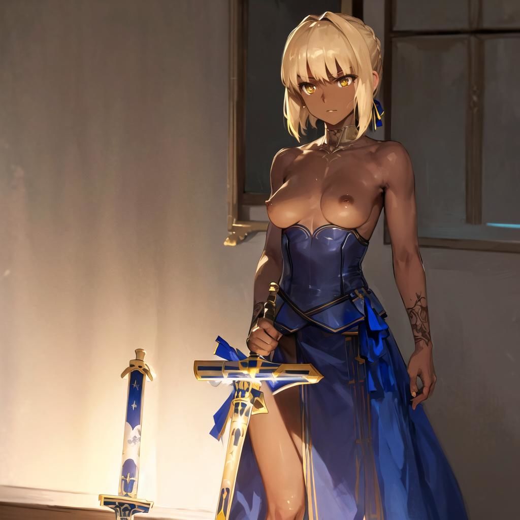 サンプル画像6:キャラフェチ 騎士王 パイズリ編(フェチ工房) [d_447138]