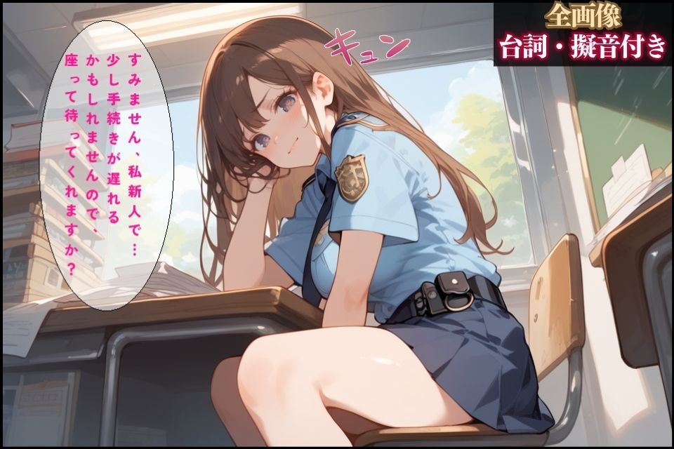 サンプル画像4:落とし物を届けに交番に行ったら可愛い女性警察官が1人だった【全画像台詞・擬音付き】(夜のたしなみ) [d_447240]