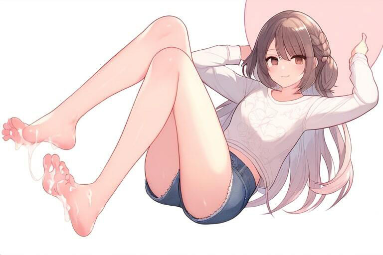 サンプル画像2:黒髪ショートカットの女子に足コキでいやがらせ〜泣くまで子種ぶっかけ〜(晴耕雨読) [d_447273]