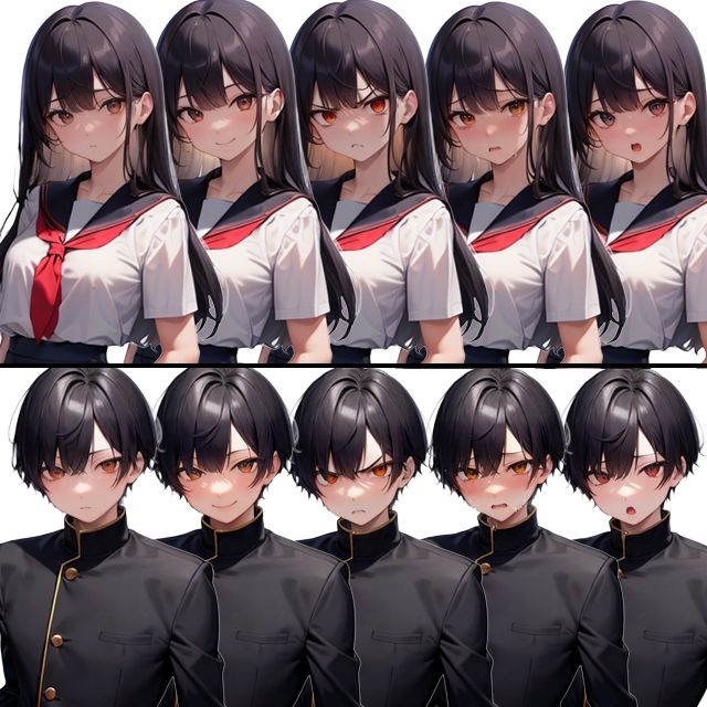 サンプル画像1:立ちキャラと背景のセット(パピヨン工房) [d_447275]