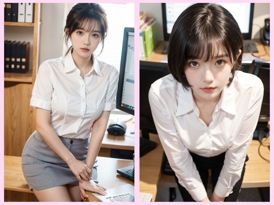 サンプル画像2:【妄想シリーズ】もしも新人OLがどエロだったら…(AI CAFE GALLARY) [d_447299]