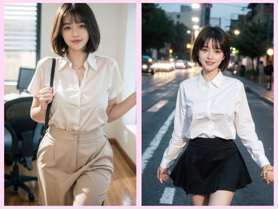 サンプル画像6:【妄想シリーズ】もしも新人OLがどエロだったら…(AI CAFE GALLARY) [d_447299]