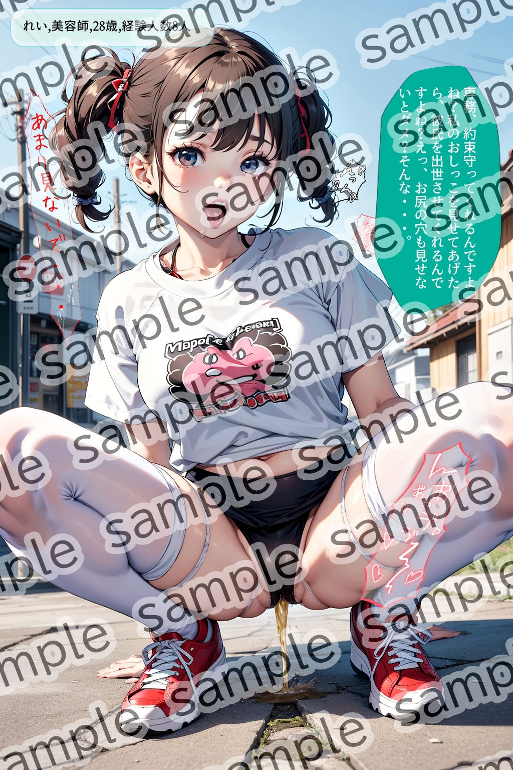 サンプル画像5:【4巻セット（vol.2〜5）】しゃがみ放尿美女(あらぶるま18＋（二次元）) [d_447314]