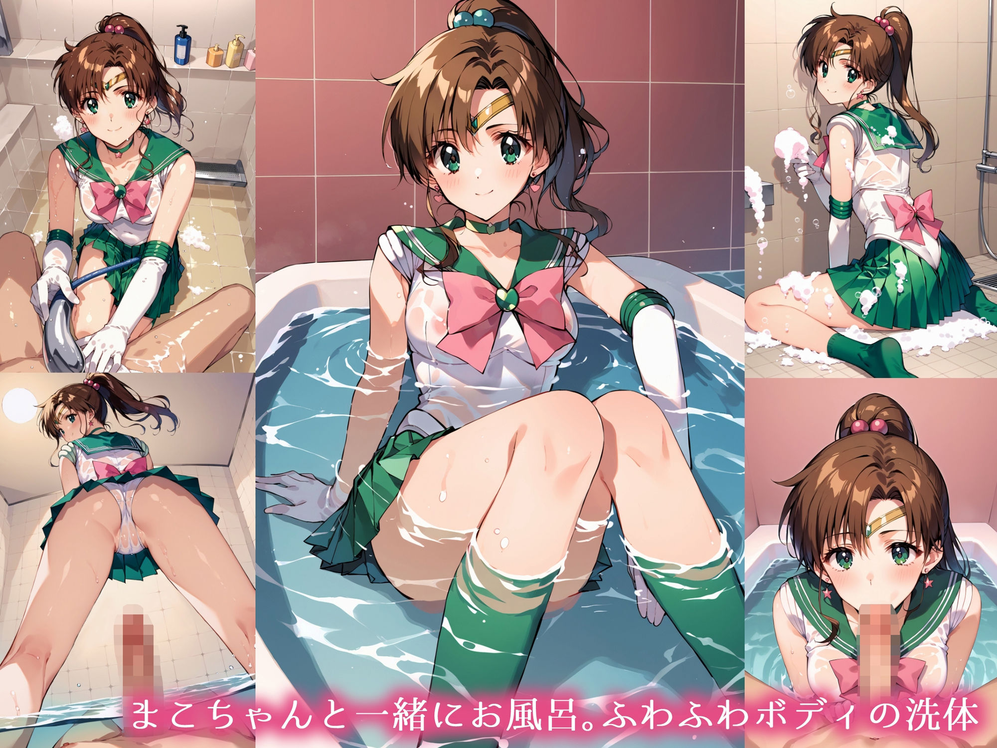 サンプル画像4:木星系戦士のいるお風呂屋さん(アカーテン) [d_447348]