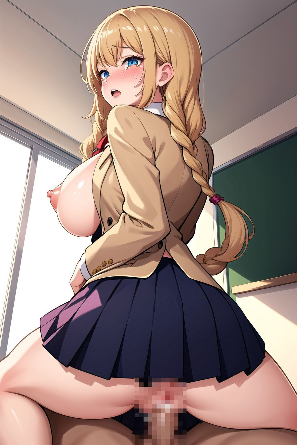 サンプル画像2:中出しされちゃう制服巨乳娘(マーモットLOVE2) [d_447352]