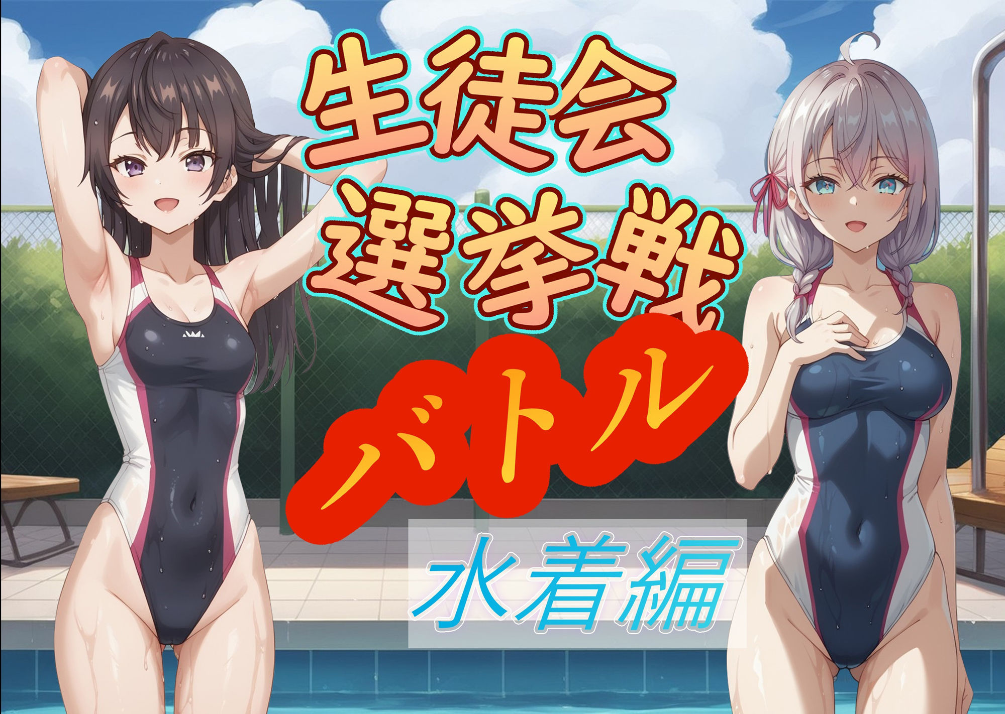 サンプル画像1:生徒会選挙戦バトル 水着編(AI女学園  LOW) [d_447430]