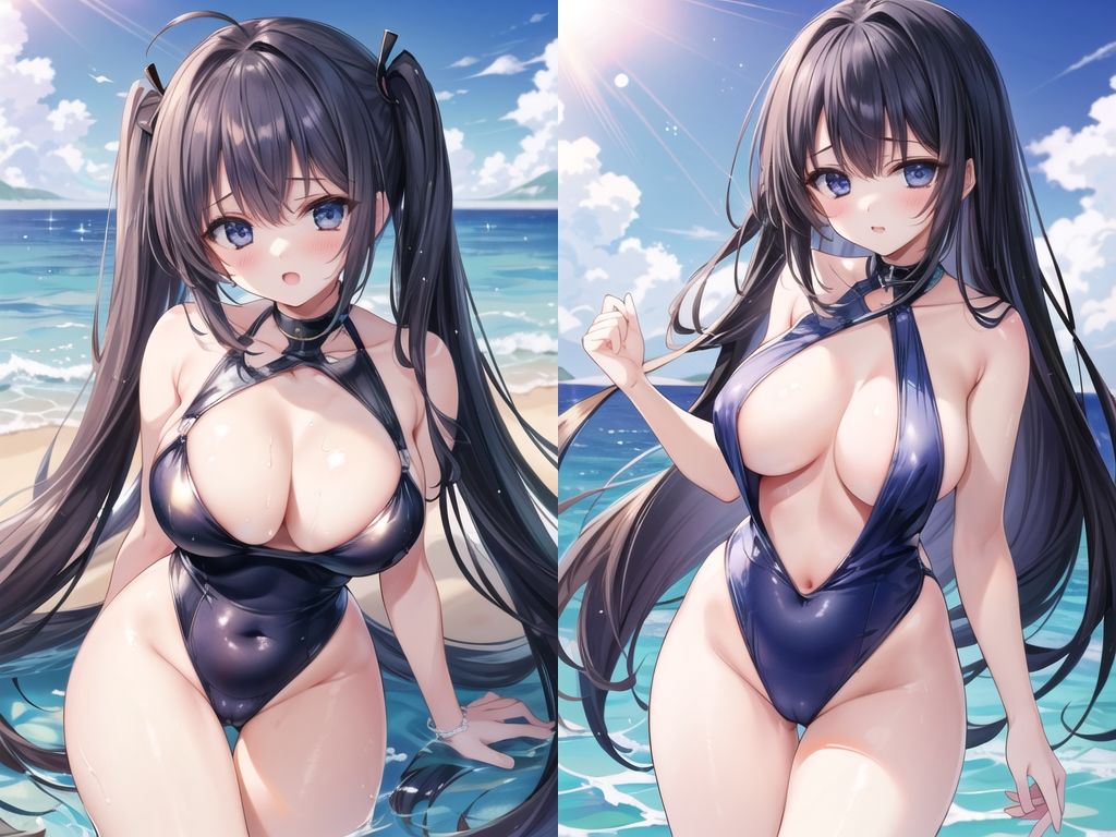 サンプル画像5:AI 水着少女 CG集(mugi) [d_447435]