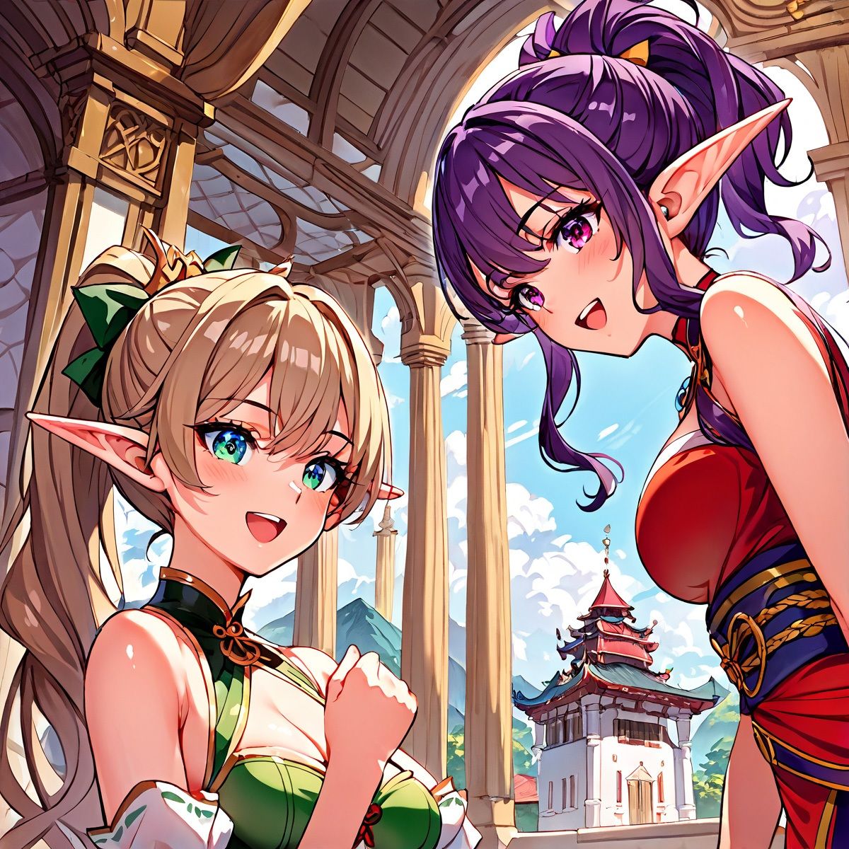 サンプル画像2:エルフだってイチャイチャしたい。百合編(バステトの館) [d_447467]