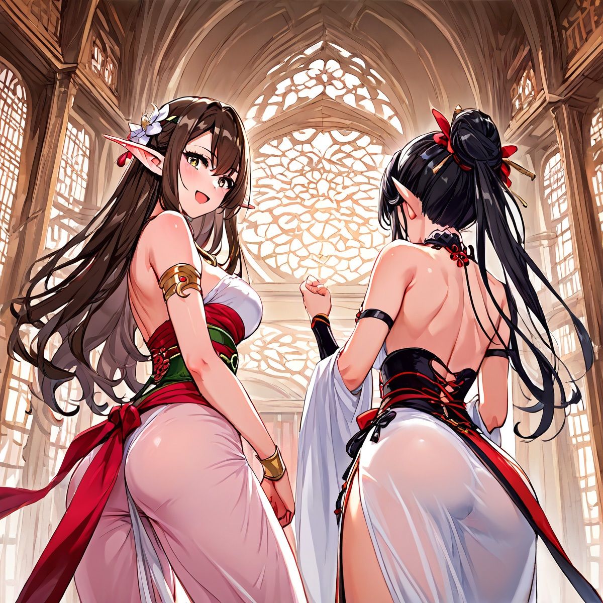 サンプル画像3:エルフだってイチャイチャしたい。百合編(バステトの館) [d_447467]