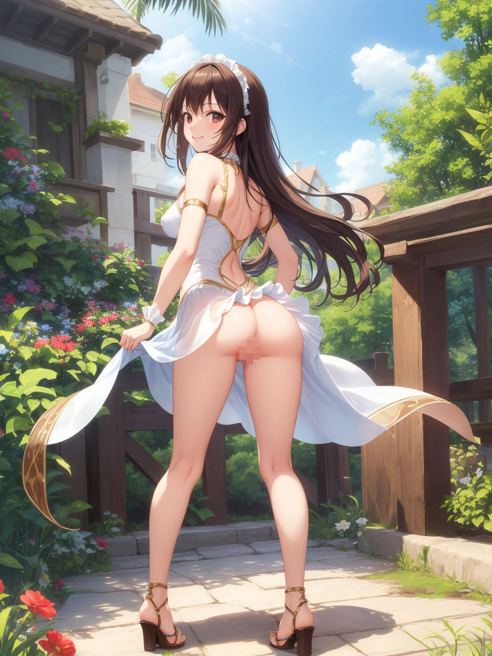 サンプル画像3:穿（HA）いていない美少女たち〜AIイラスト集〜(くりきんとん) [d_447469]