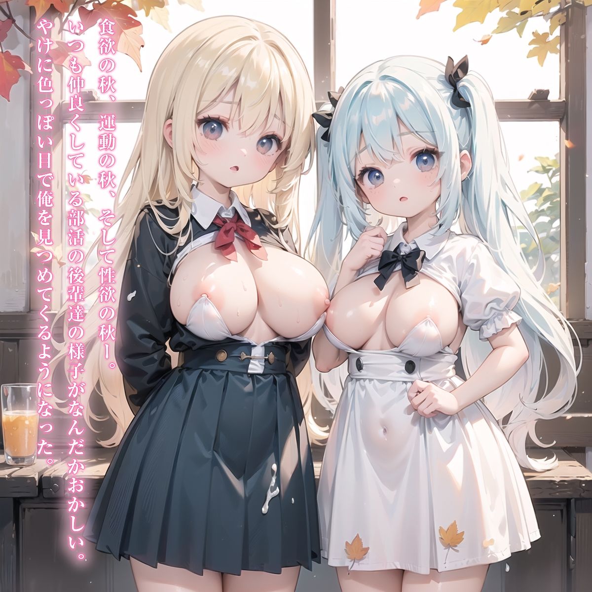 サンプル画像1:【美麗中出し300枚】先輩！性欲が止まりません！〜ロリ顔後輩と秋の濃厚セックス〜Part2(えちえちこばん) [d_447568]