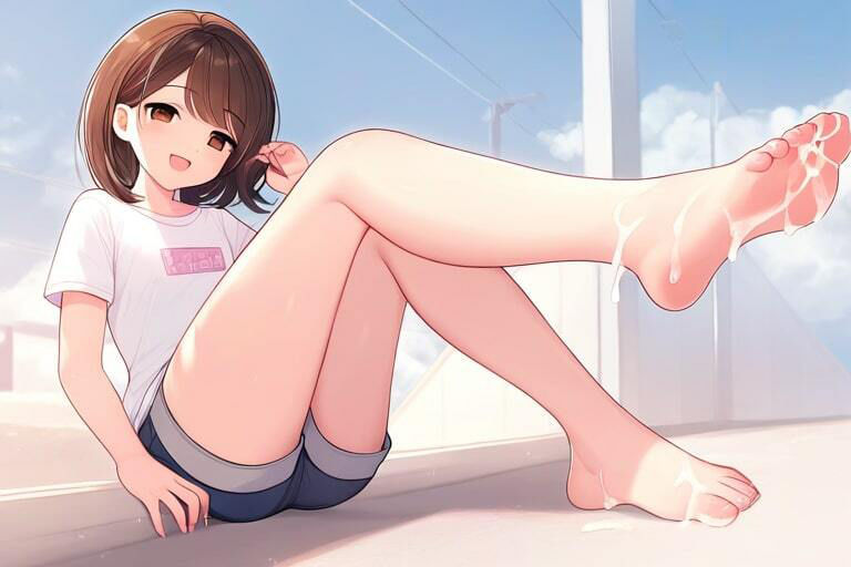 サンプル画像1:年下の女の子にふみふみしてもらう〜足コキで性奉仕〜(晴耕雨読) [d_447635]