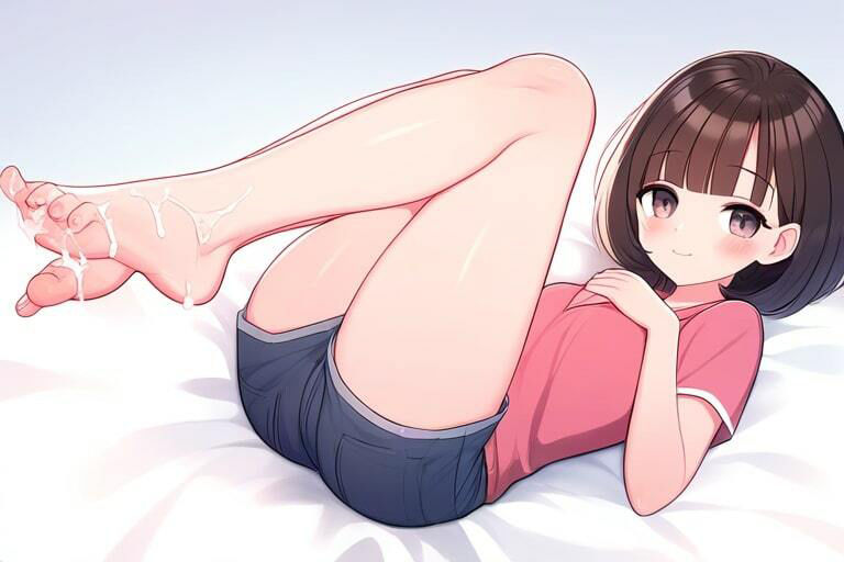 サンプル画像5:清楚な女の子に懇願足コキ〜足にぶっかけイキ抜き〜(晴耕雨読) [d_447652]