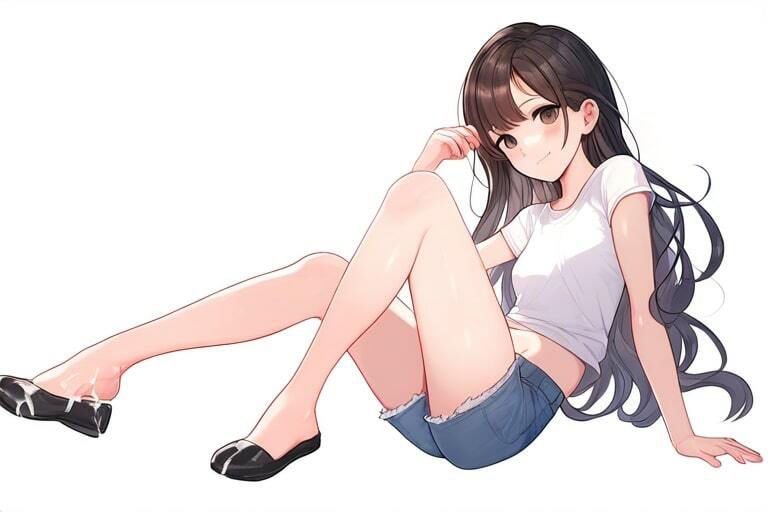 サンプル画像1:Sっ気のある女の子に足コキ〜全身にぶっかけまくる〜(晴耕雨読) [d_447654]