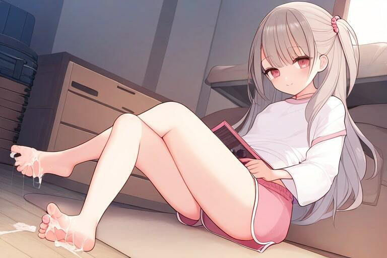 サンプル画像3:Sっ気のある女の子に足コキ〜全身にぶっかけまくる〜(晴耕雨読) [d_447654]