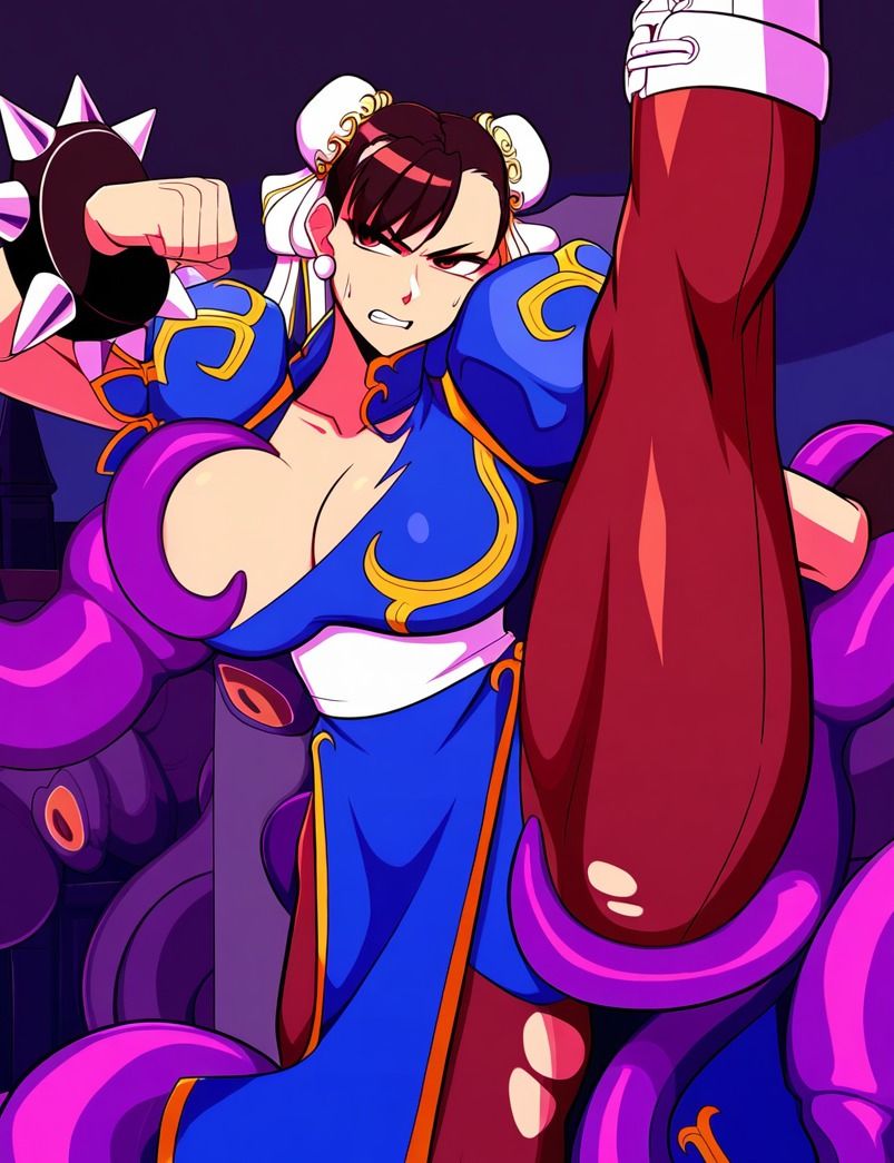 サンプル画像4:〇麗 vs ぬるぬる触手(Nakki_触手・ヒロピン) [d_447693]