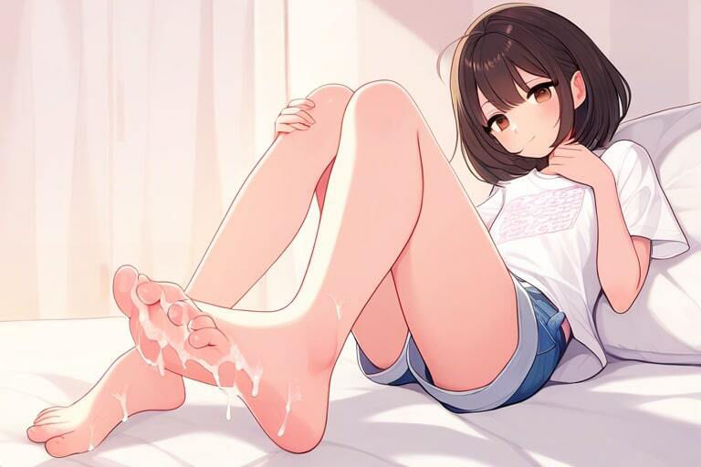 サンプル画像5:小悪魔チックなツインテールの女の子〜素足で気持ちいい足コキ〜(晴耕雨読) [d_447706]