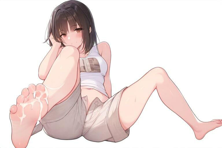 サンプル画像2:ツインテ幼馴染でぶっかけ〜ほどよく日焼けした素足〜(晴耕雨読) [d_447734]