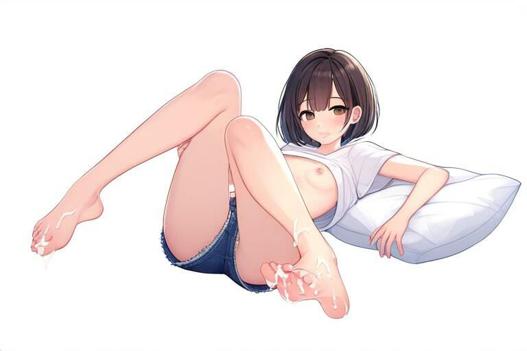 サンプル画像5:ツインテ幼馴染でぶっかけ〜ほどよく日焼けした素足〜(晴耕雨読) [d_447734]