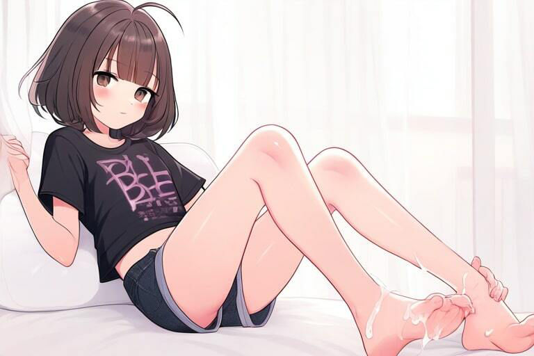 サンプル画像2:ツインテ女の子で気持ちいいをする〜足コキの限界に挑戦〜(晴耕雨読) [d_447738]