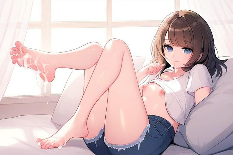 サンプル画像4:大人びた娘にぶっかけ足コキ〜イキ果てた先に限界を迎える〜(晴耕雨読) [d_447741]