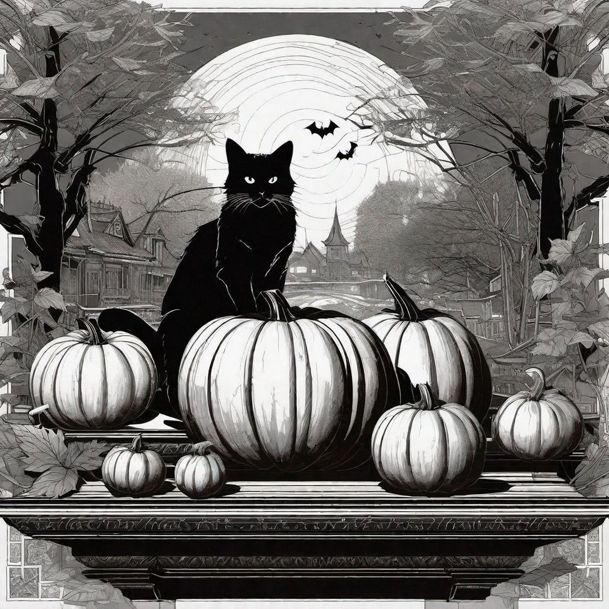 サンプル画像2:ハロウィン 素材2(豊川内角) [d_447860]