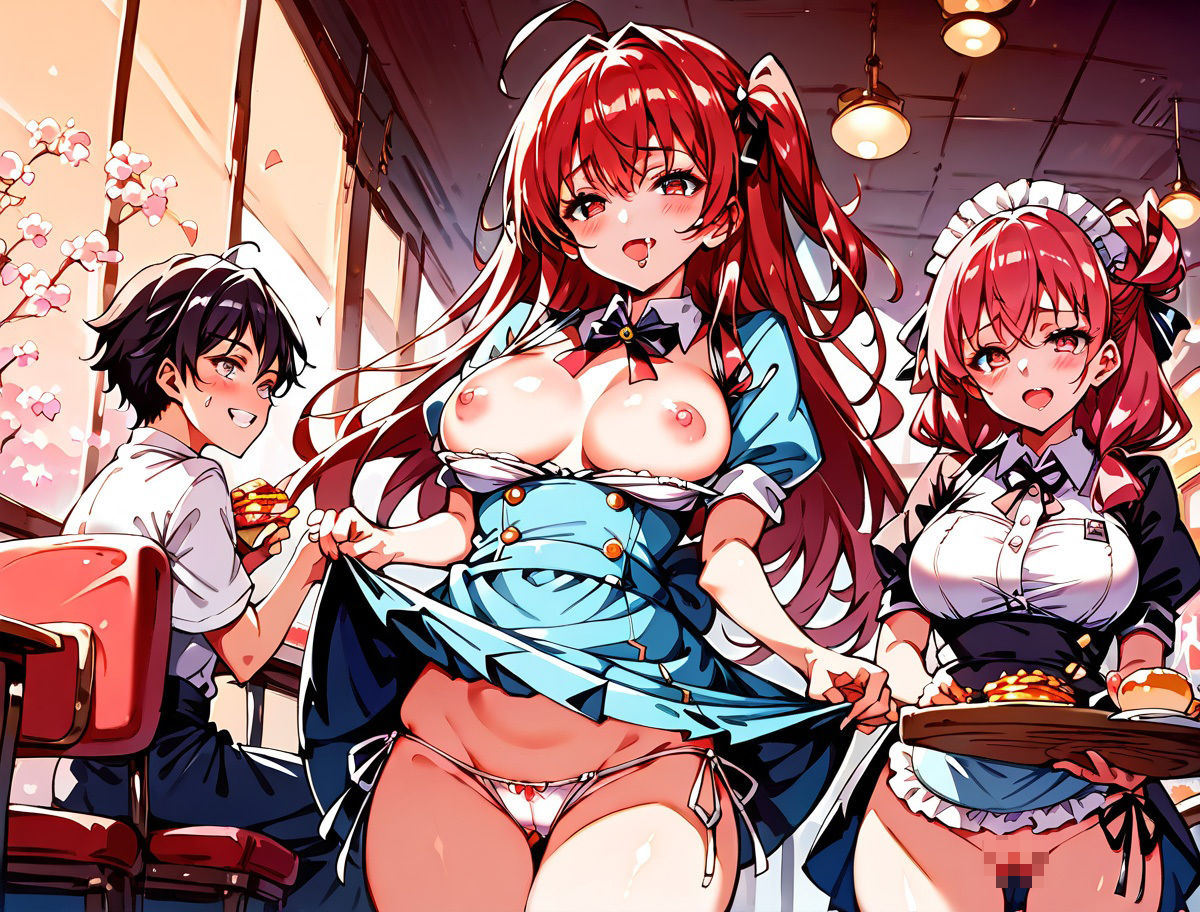 サンプル画像1:カフェランチでアタシも一緒に食べちゃって！2(イシスの囁き) [d_447869]