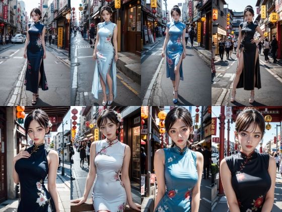 サンプル画像1:中華料理を食べに行ったらチャイナドレス美女を食べてしまった件 CG集R18 169枚＋非エロ45枚(AiNA愛菜) [d_447879]