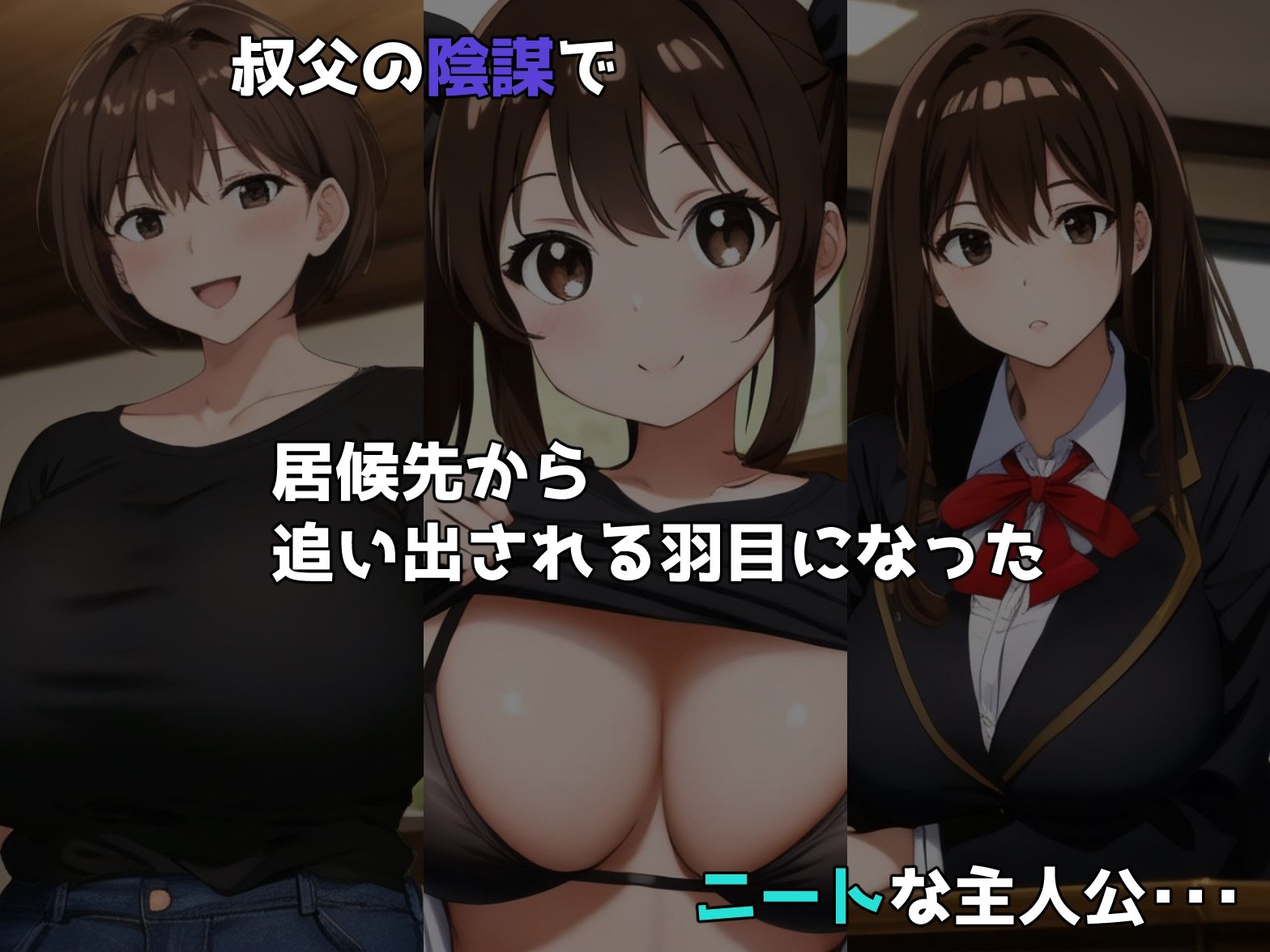 サンプル画像1:ニートの俺が催〇アプリを使って一家の主になるまでのお話(NTR-Project) [d_447993]