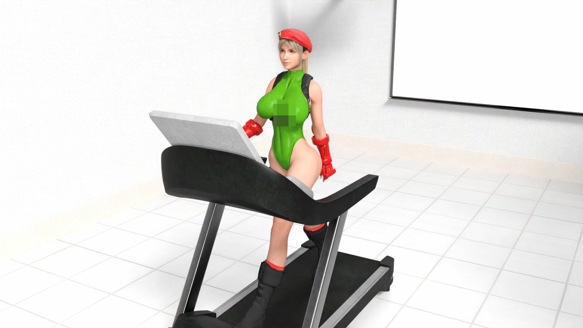 サンプル画像1:英国女性兵士コスプレ写真集『霧島愛唯（きりまめい）』Soldier（ソルジャー）-歩行乳揺れ動画(Ozone_Layer) [d_448010]