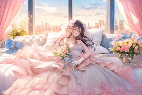 サンプル画像1:ドレス美少女30 スカートが大きくてフワフワする…(Dresscco) [d_448019]