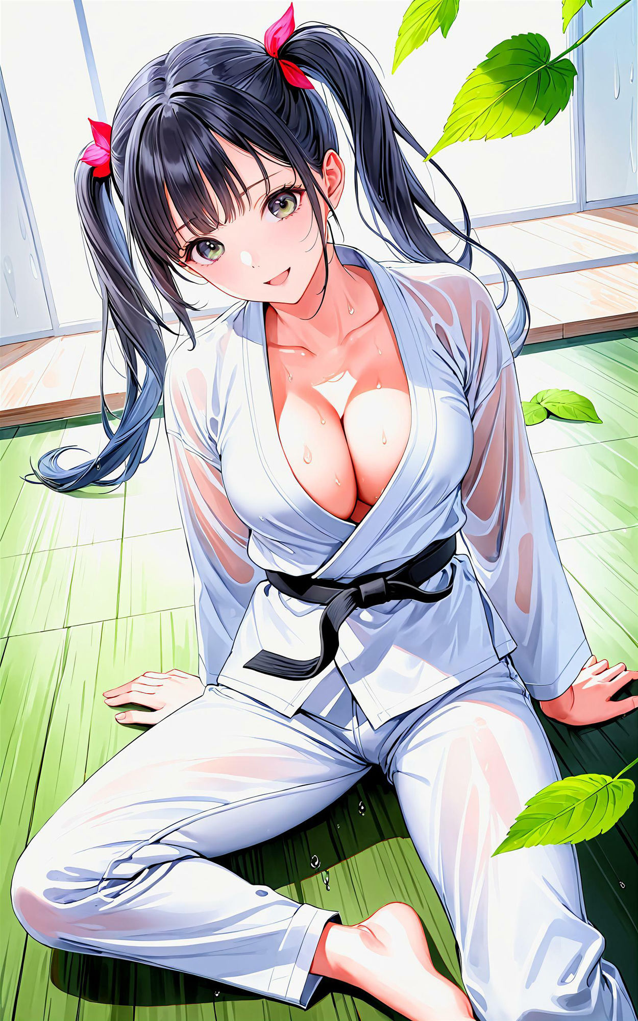 サンプル画像2:エチエチ柔道部 柔道部エースの寝技で締め落とされたい件！ vol.2(BETA) [d_448054]