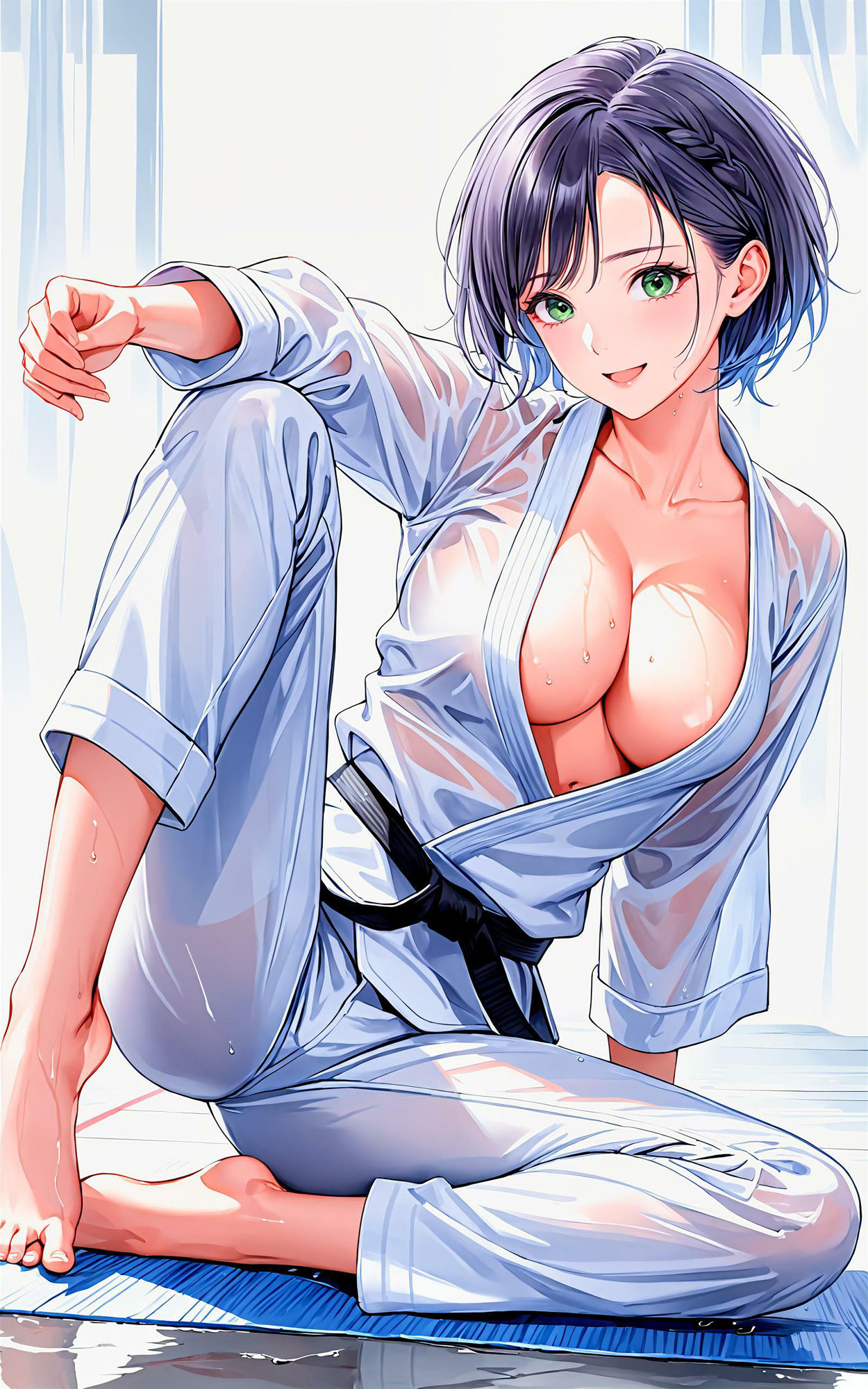 サンプル画像5:エチエチ柔道部 柔道部エースの寝技で締め落とされたい件！ vol.2(BETA) [d_448054]