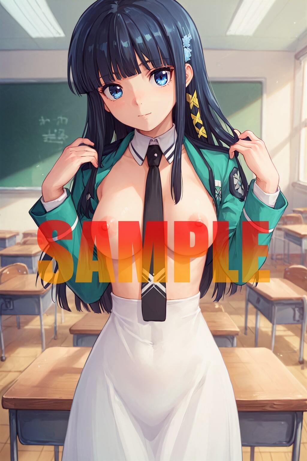 サンプル画像4:司〇 深雪 魔法科 性の優等生 エロ画像集 性奴● 制服編(AI@アニメ美女倶楽部) [d_448116]