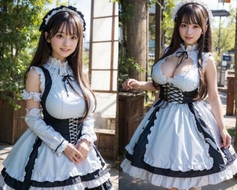 サンプル画像2:AIグラビア写真集31〜爆乳三十路白ロ○ータ〜(ねも) [d_448183]
