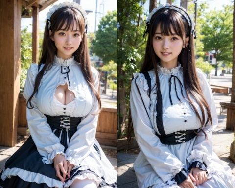 サンプル画像3:AIグラビア写真集31〜爆乳三十路白ロ○ータ〜(ねも) [d_448183]