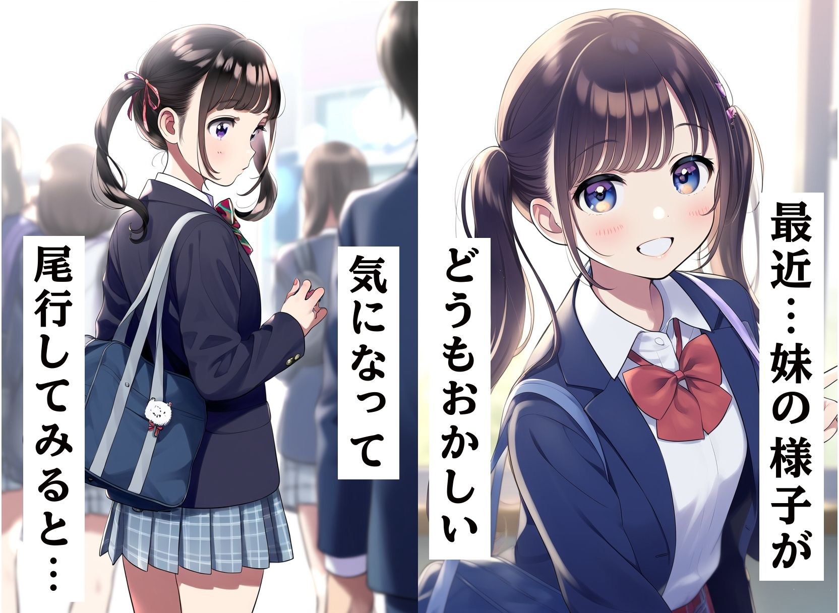 サンプル画像1:好きだった妹のJKが性処理担当で青姦乱交アヘ顔快楽堕ち(シコリの森) [d_448257]