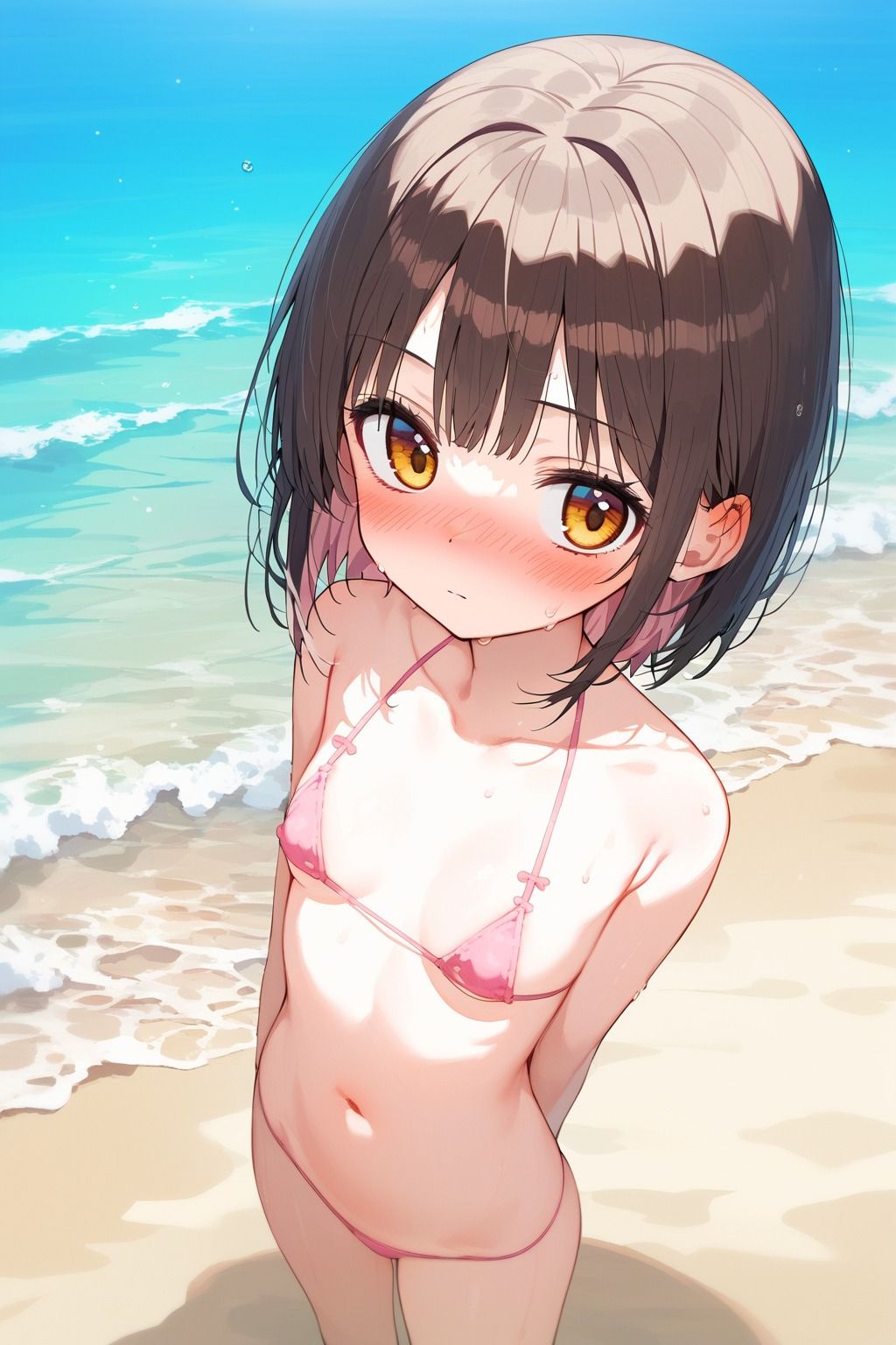 サンプル画像3:妹とビーチで中出しS●X 1（恥ずかしがり妹編）(FY工房) [d_448298]