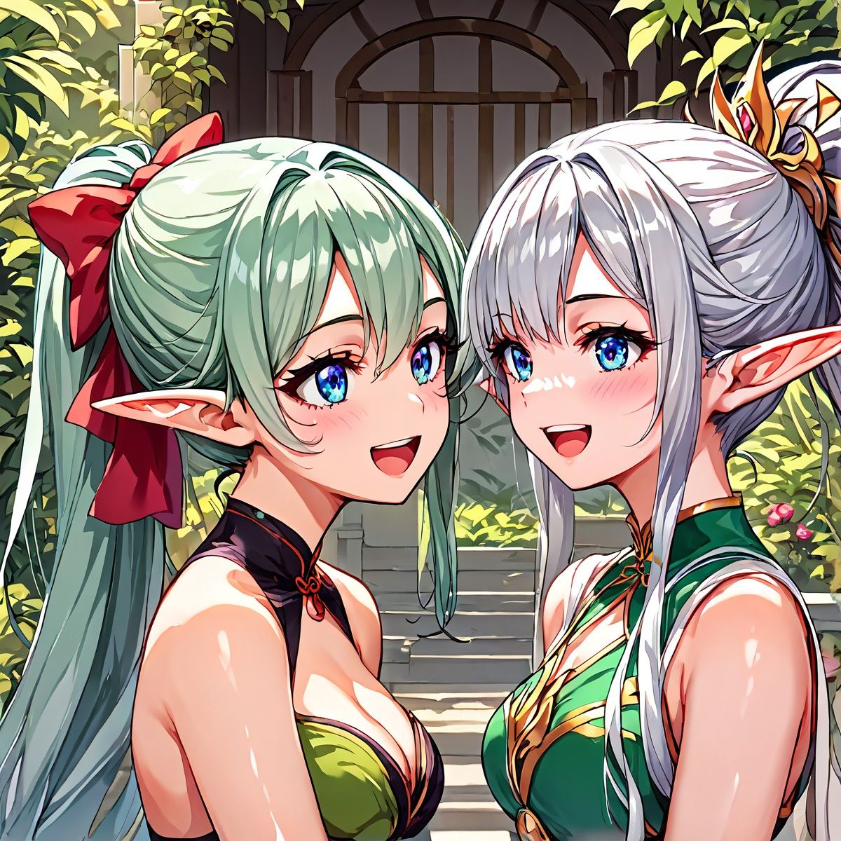 サンプル画像4:エルフだってイチャイチャしたい。百合編2(バステトの館) [d_448304]