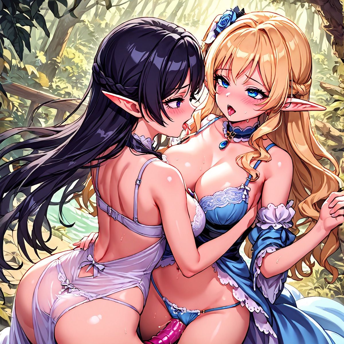 サンプル画像6:エルフだってイチャイチャしたい。百合編2(バステトの館) [d_448304]