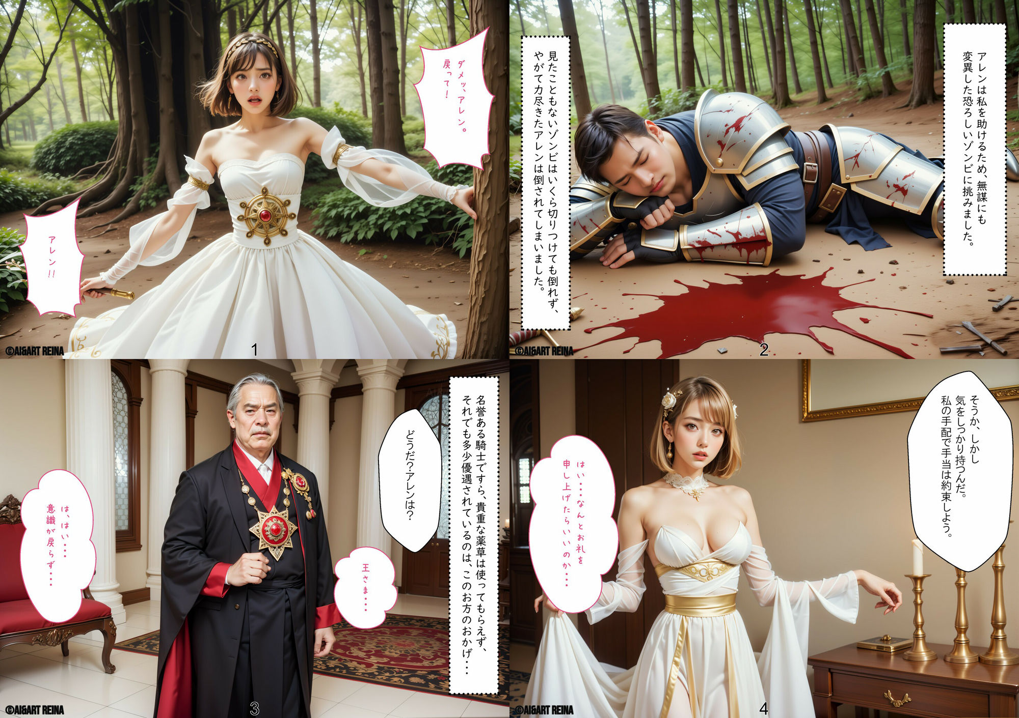 サンプル画像4:純潔の代償〜ヴァンデル王国の秘密〜＜絵麻＞No.01〜07（実写系）(AI＆ART Reina) [d_448364]