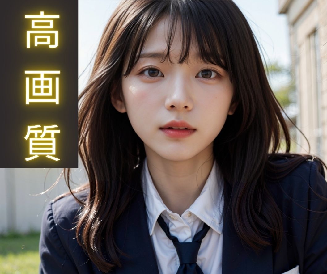 サンプル画像1:女子校生開脚学園(AIの日常キリトリ研究所) [d_448406]