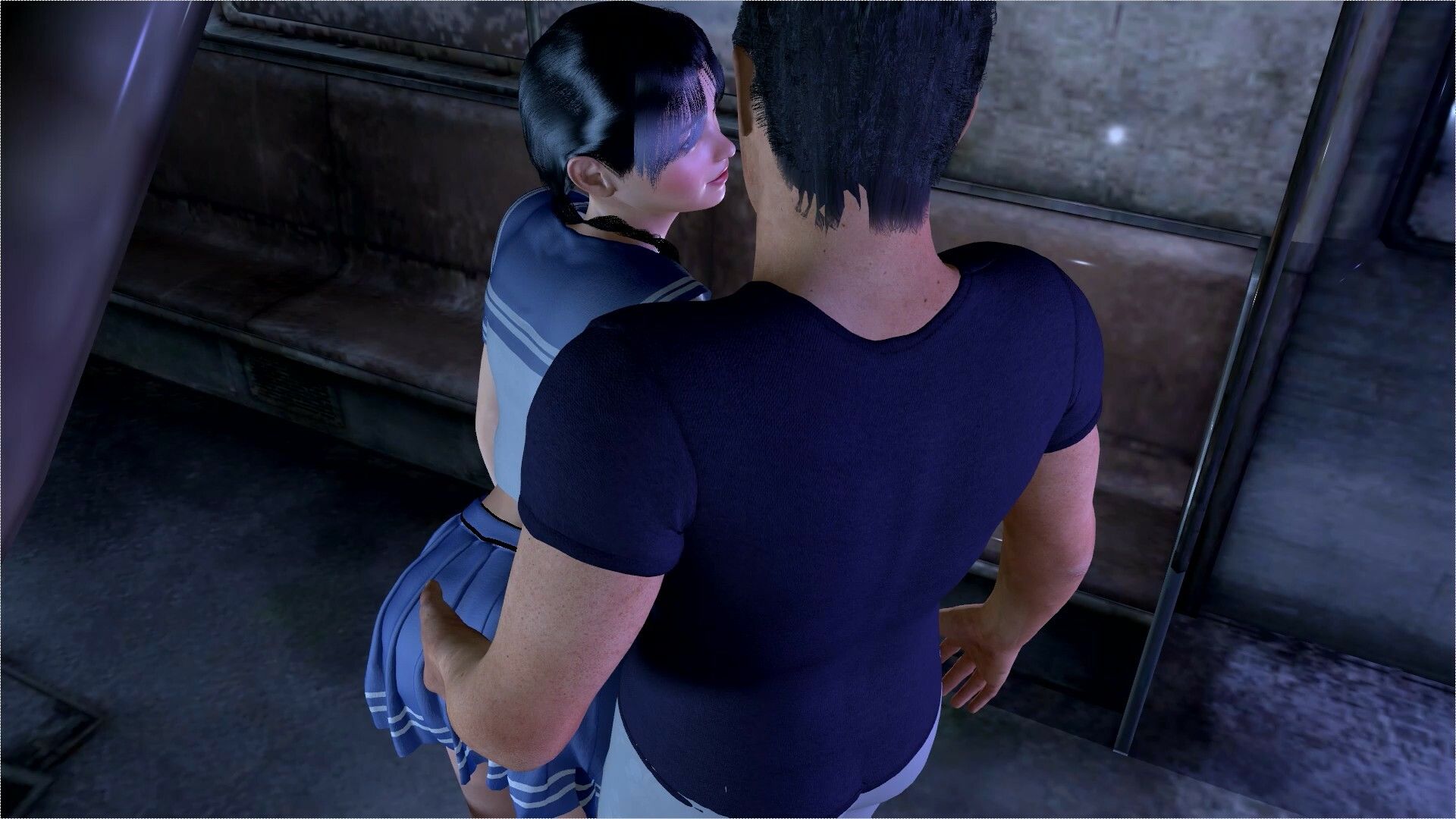 サンプル画像1:【ROMV186】【22分以上】女子校生が電車で痴●にあいセックスしてしまう「チカン最高！」(ローズ志向) [d_448431]