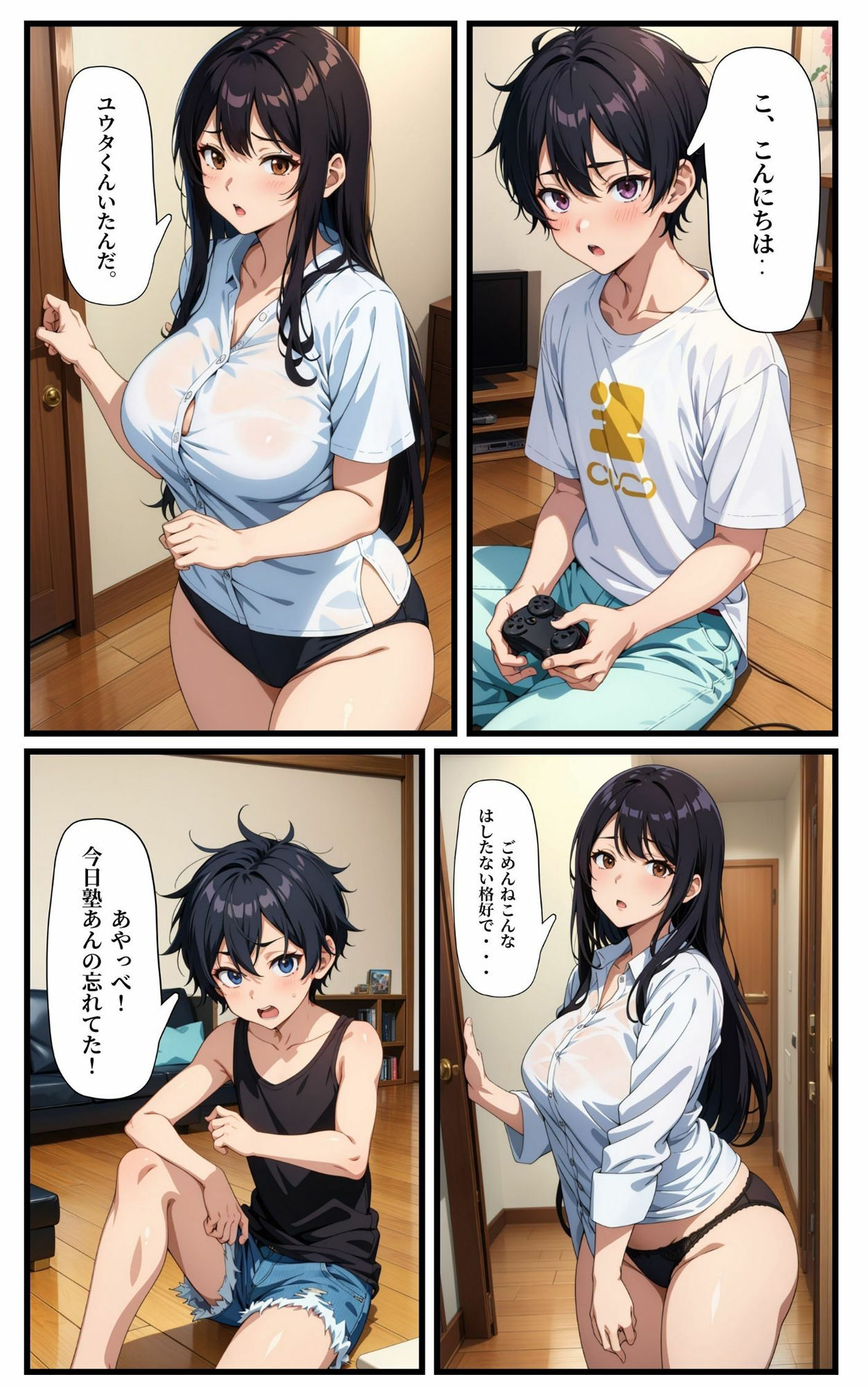 サンプル画像2:友達の姉ちゃんとセックスするハメに！(ゆたまる) [d_448529]