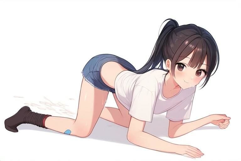 サンプル画像3:膨らみかけな女の子は抜ける〜無表情で足コキ〜(晴耕雨読) [d_448690]